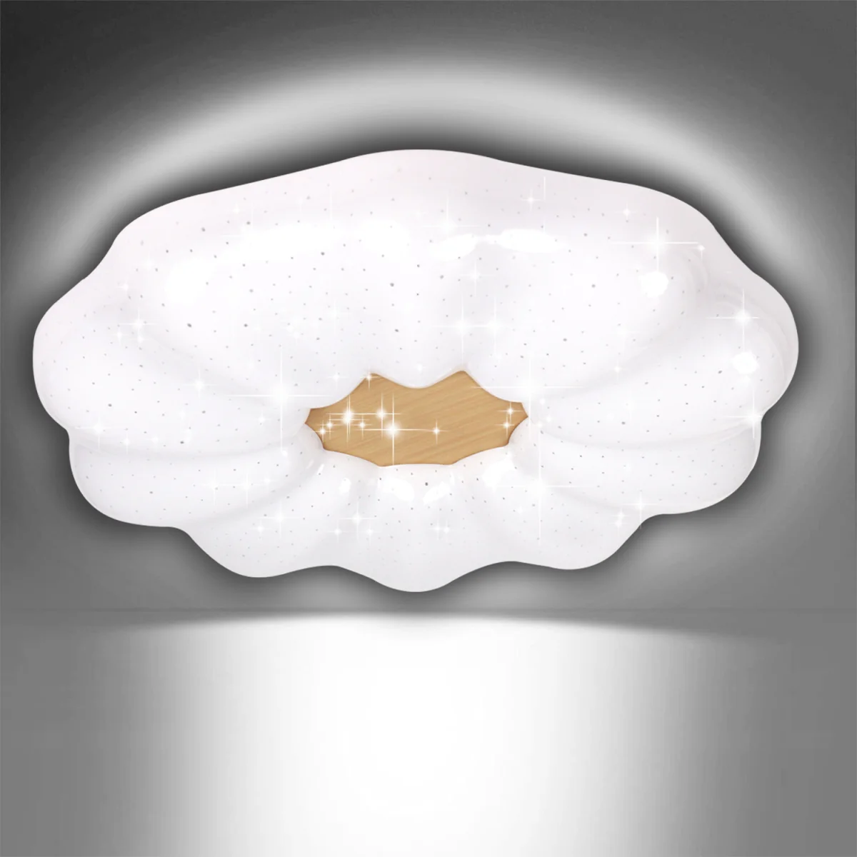 24W Flower Shaped LED Ceiling Light 2500 Lumen Light - White