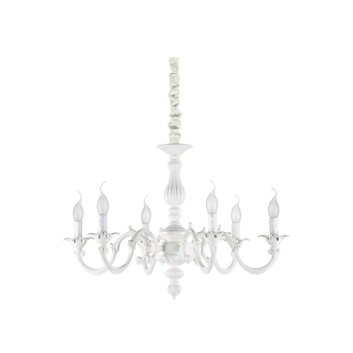 Justine 6 Light Pendant Light - White
