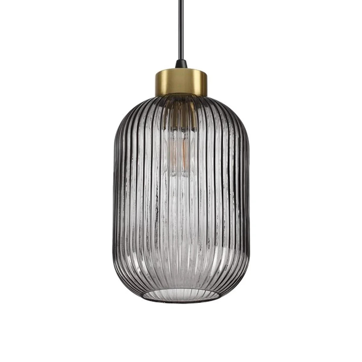 Mint-1 Indoor Dome Ceiling Pendant Lamp 1 Light - Smokey