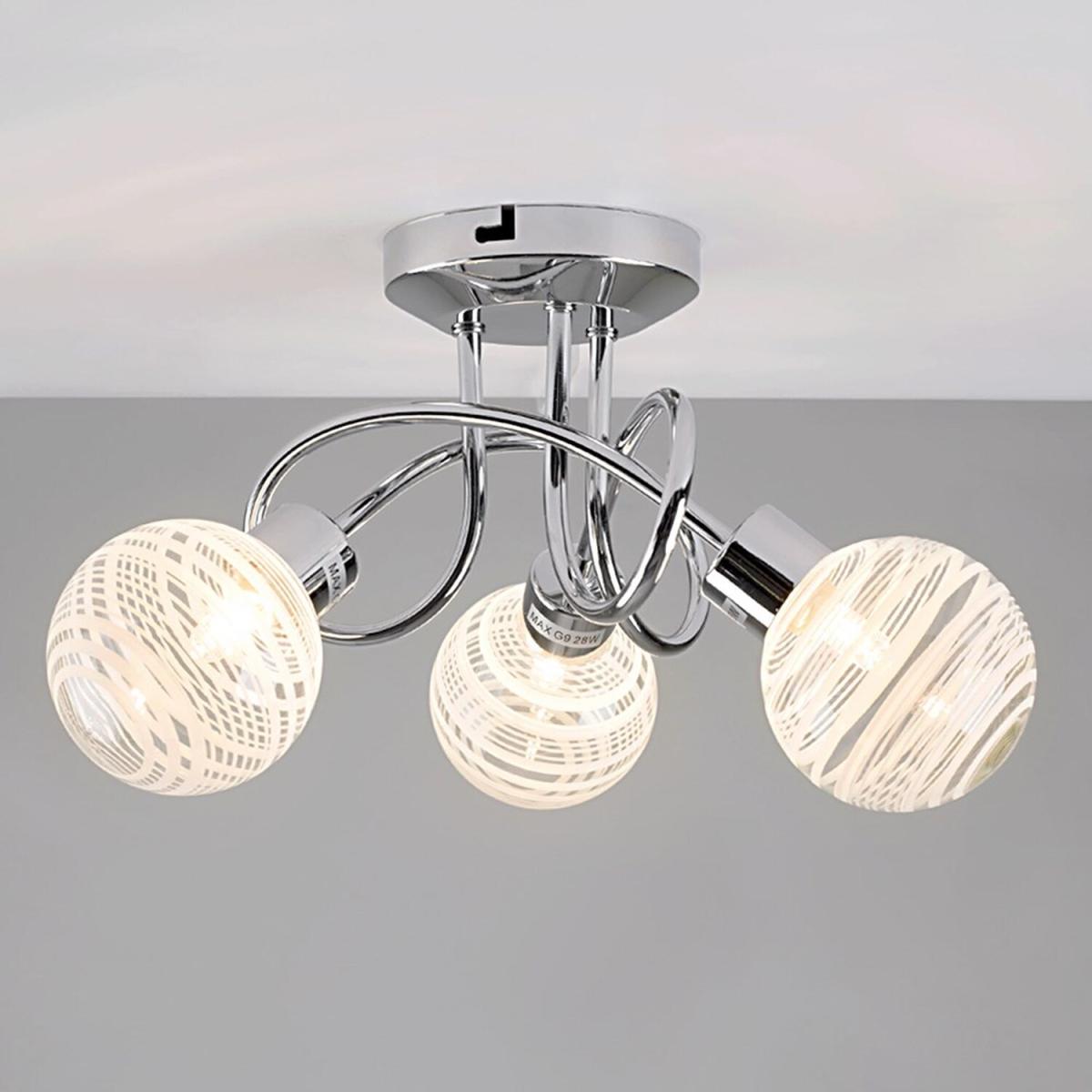 Maze 3 Way Silver Ceiling Bar Light - Silver – image 3