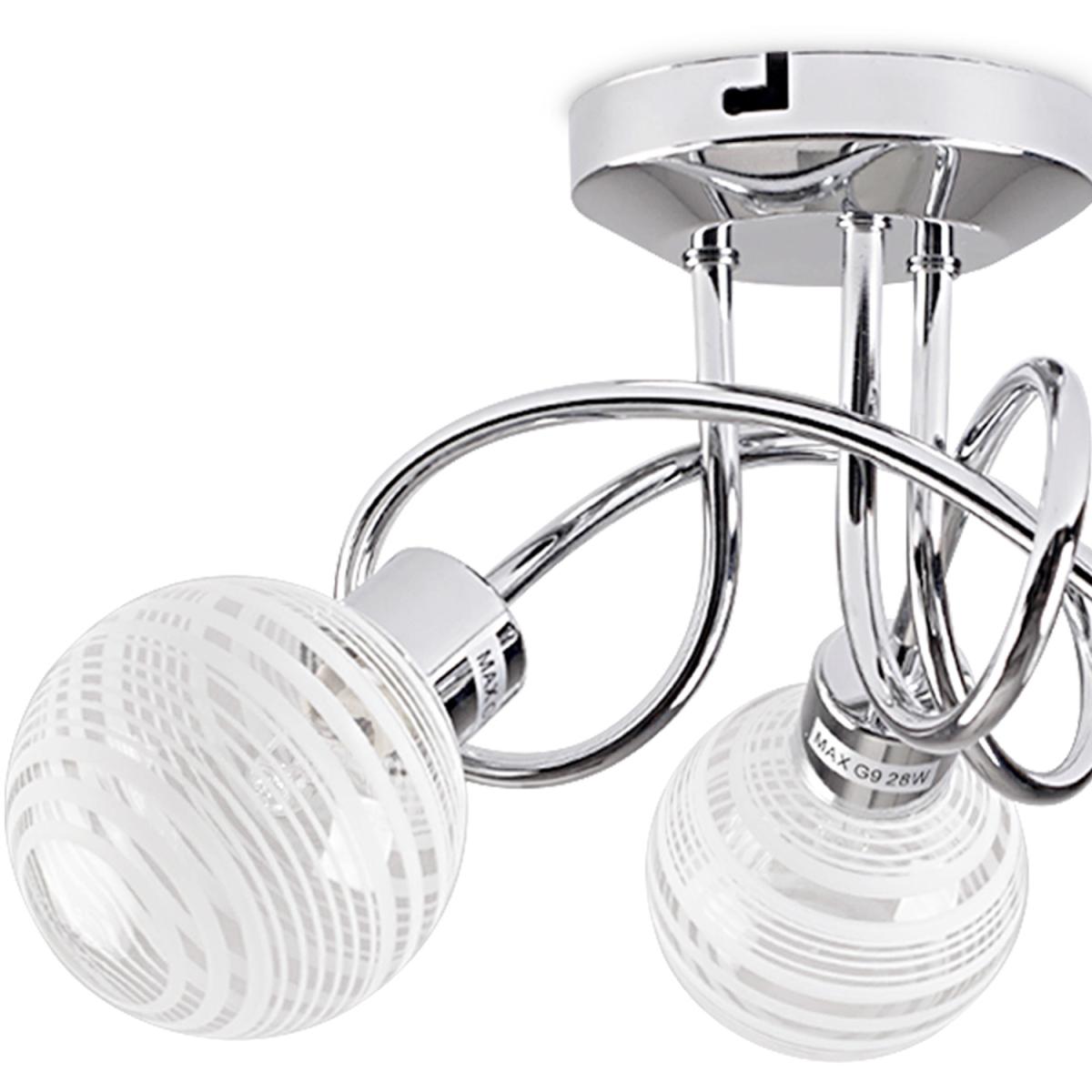 Maze 3 Way Silver Ceiling Bar Light - Silver – image 4