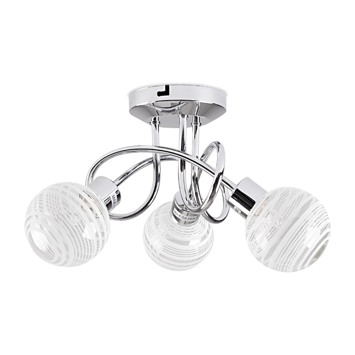 Maze 3 Way Silver Ceiling Bar Light - Silver – image 1