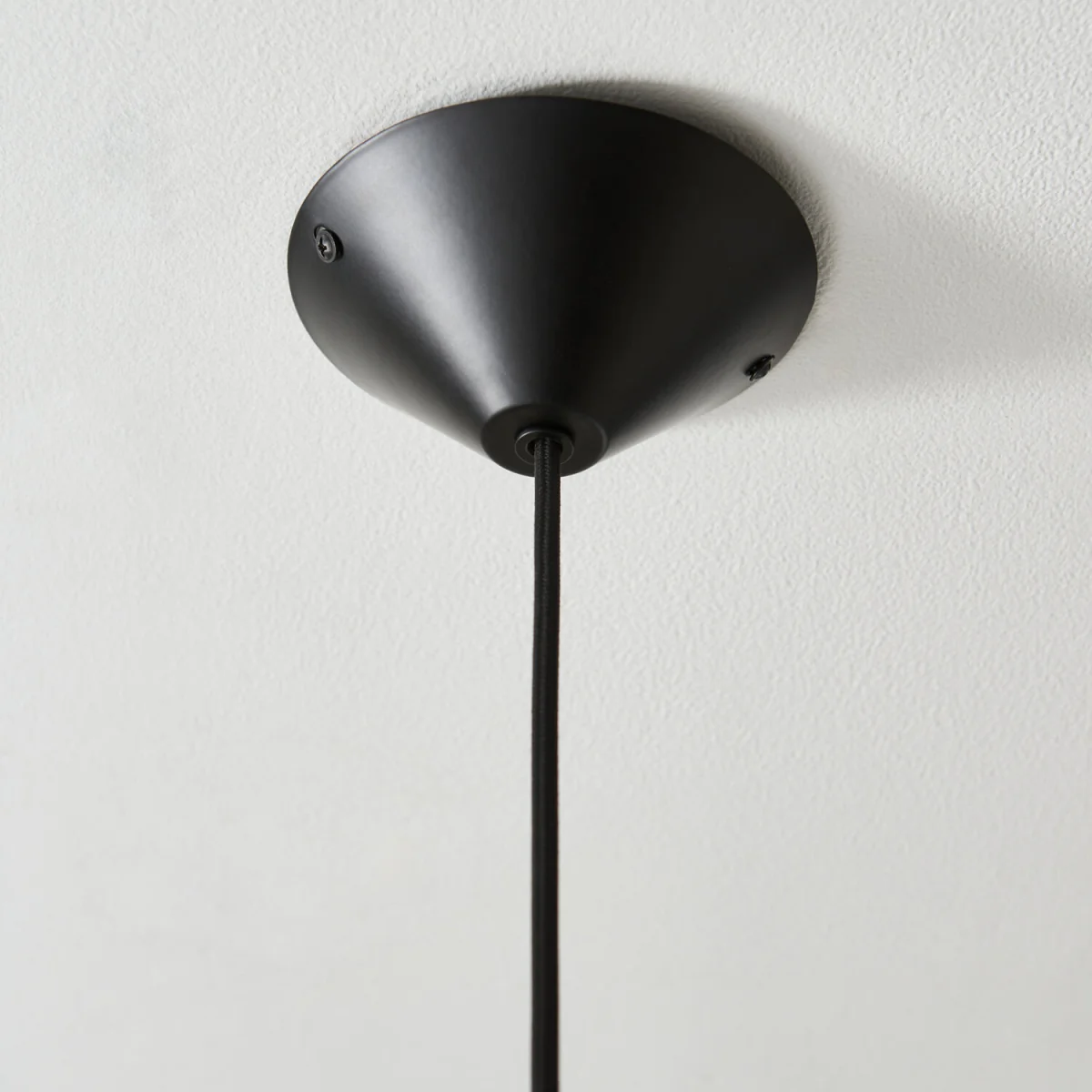 Fontana Ceiling Single Pendant Light - Brushed Chrome Plate With Matt Black Detail – image 3