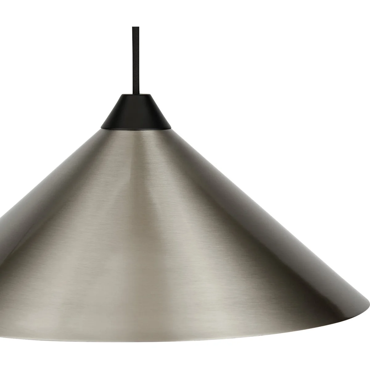 Fontana Ceiling Single Pendant Light - Brushed Chrome Plate With Matt Black Detail – image 6
