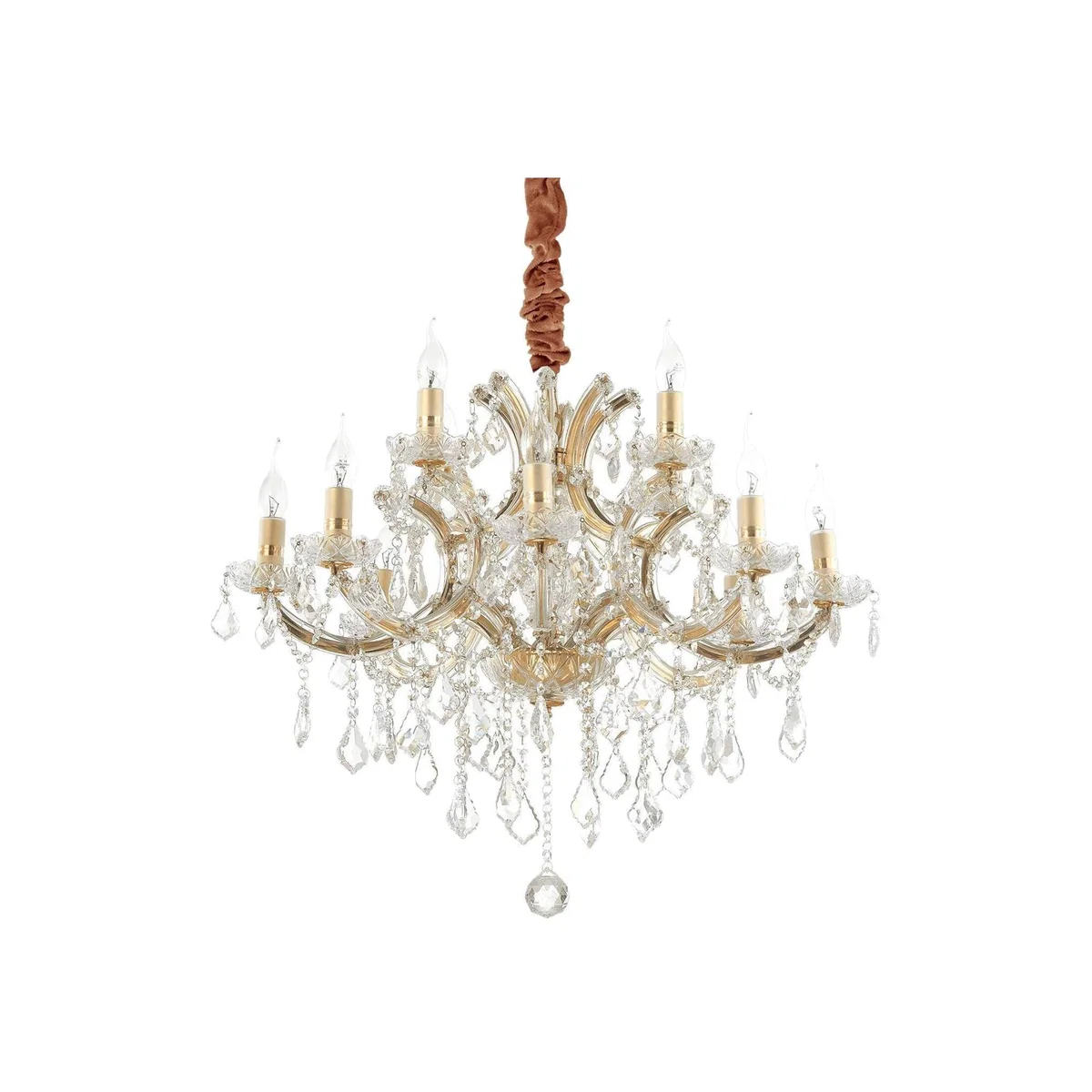 Napoleon 12 Light Pendant Light - Gold
