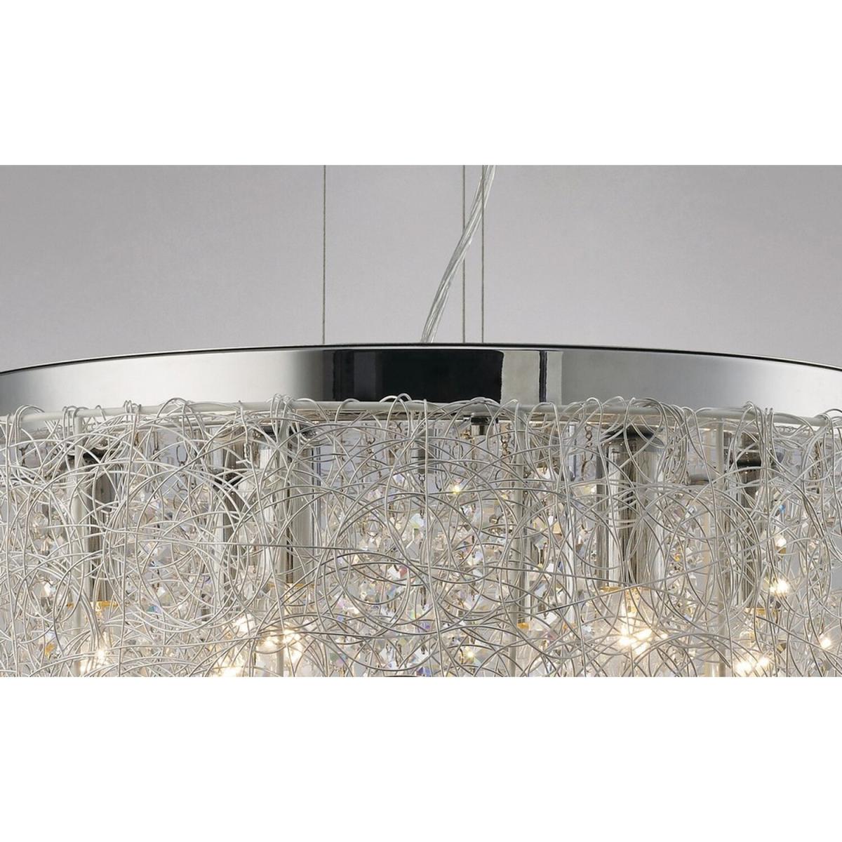 Adeline Ceiling Pendant 6 Light Polished Chrome, Crystal - Polished Chrome – image 4