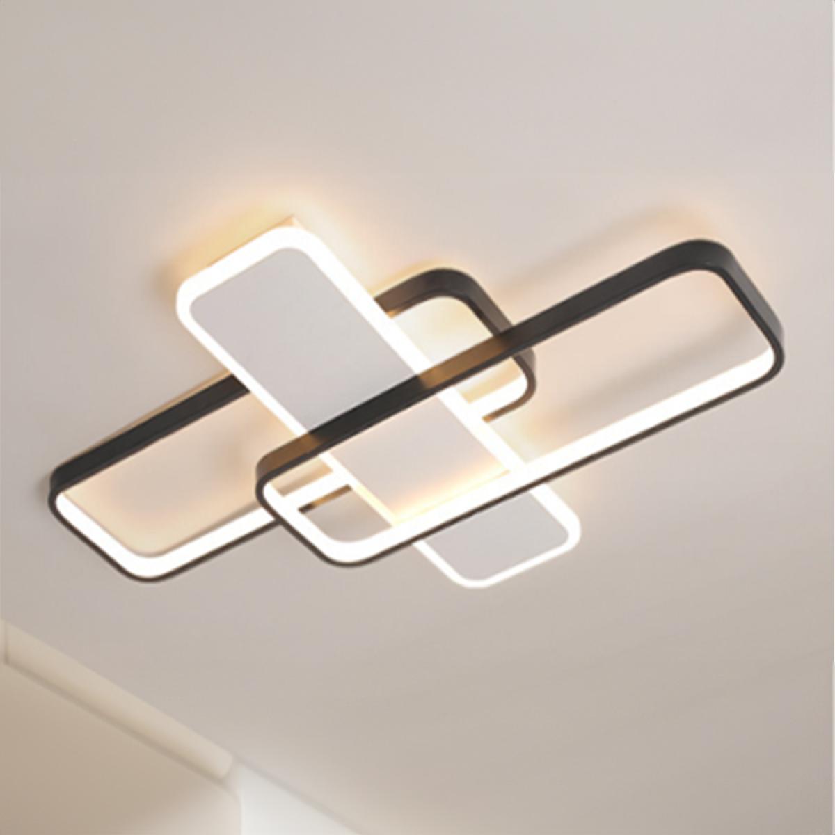 Rectangular LED Modern Ceiling Light - White Black / 4kg – image 2