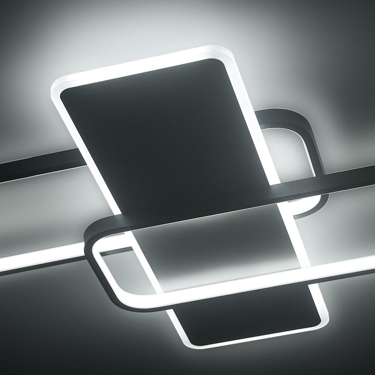 Rectangular LED Modern Ceiling Light - White Black / 4kg – image 7