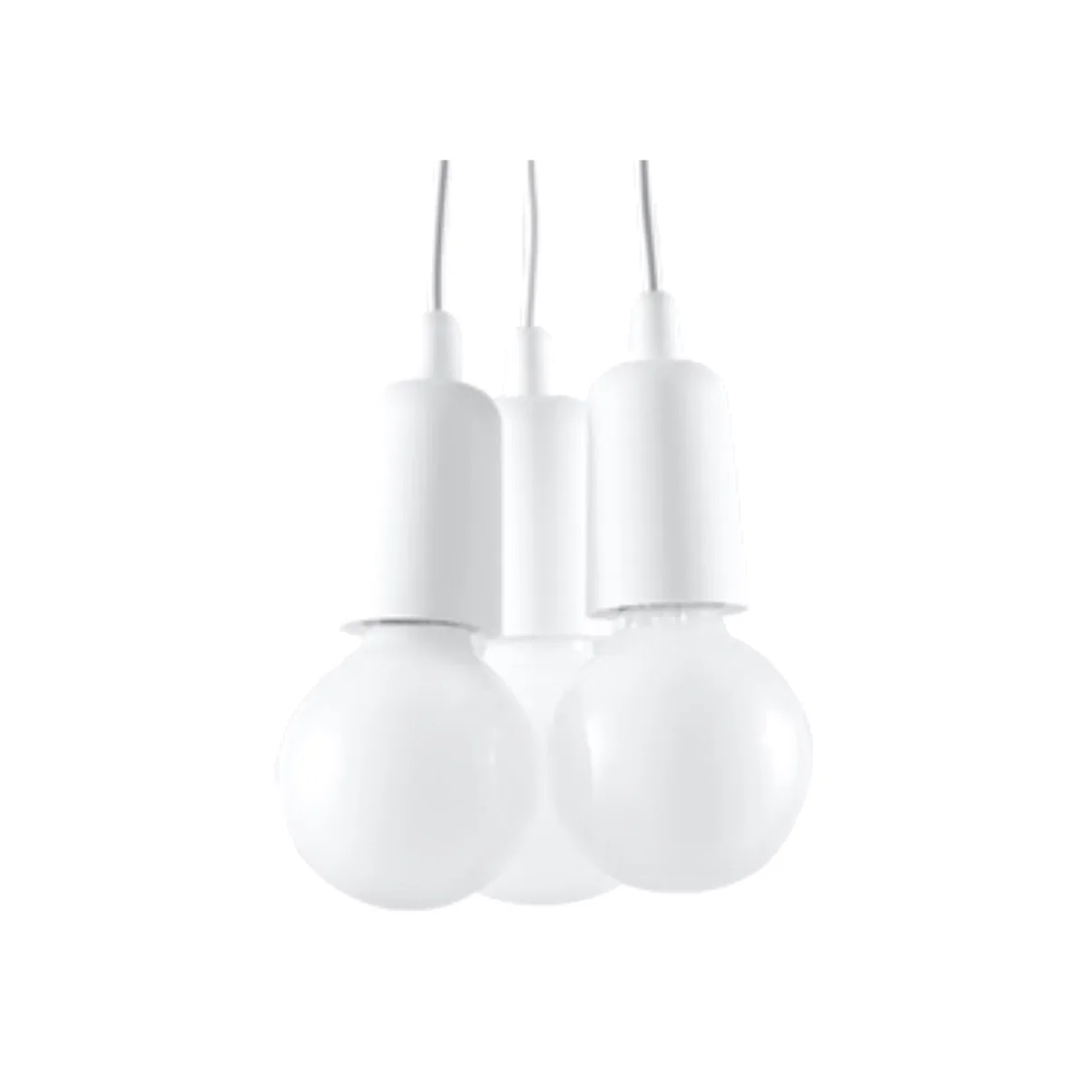 Pendant lamp DIEGO 3 orange - white – image 1