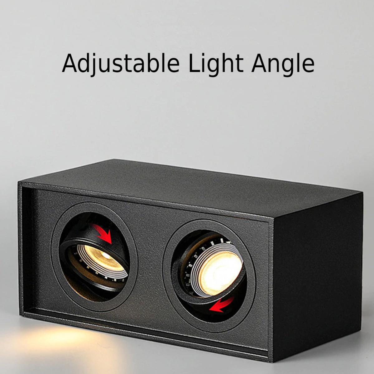 CGC SASHA Black Twin Rectangular Ceiling Spotlight - black – image 2