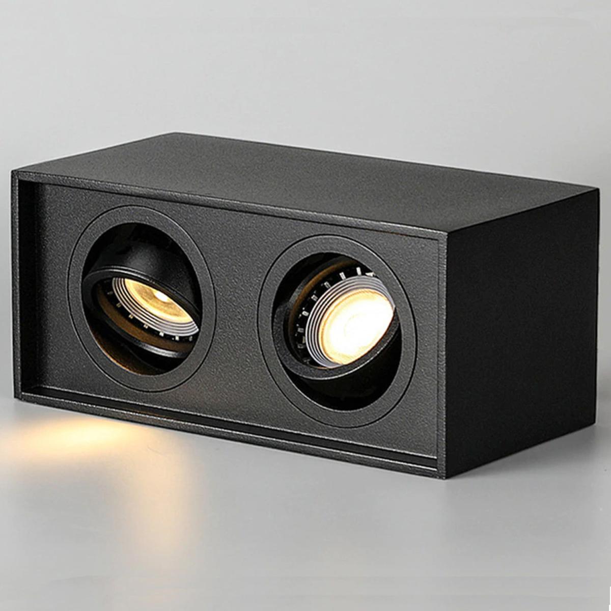 CGC SASHA Black Twin Rectangular Ceiling Spotlight - black – image 3