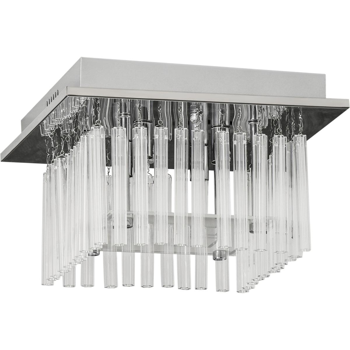 K9 Crystal Chandelier Raindrop Ceiling Light for Living Room Bedroom - Silver – image 7