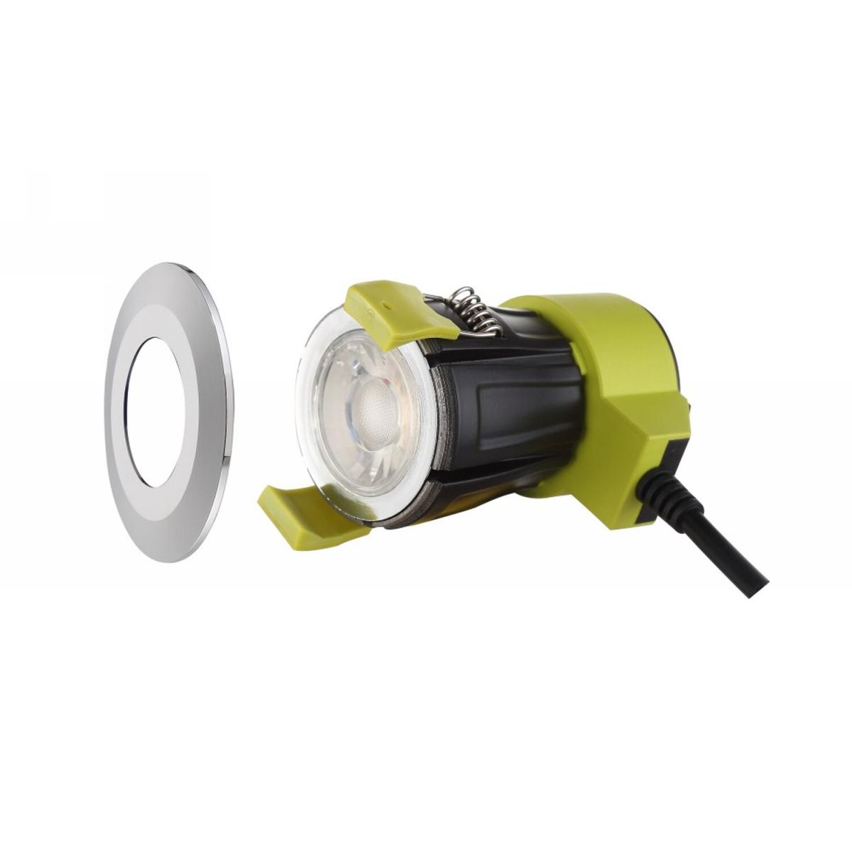 Bazi Dimmable LED Recessed Downlight, Polished Chrome, 5000K, IP65 - Polished Chrome – image 8