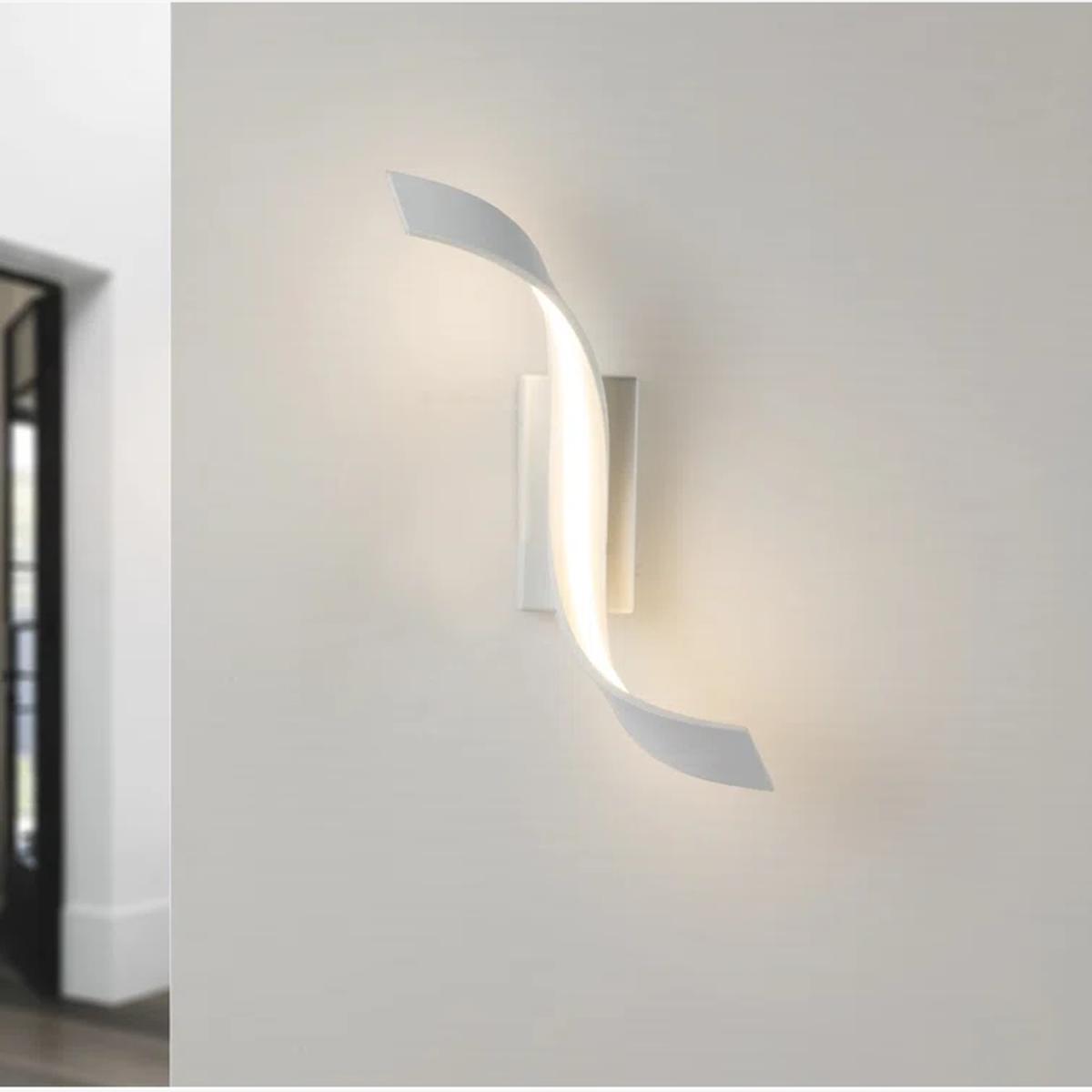 3-Light Linear LED Semi Flush Mount - Nickel – image 1
