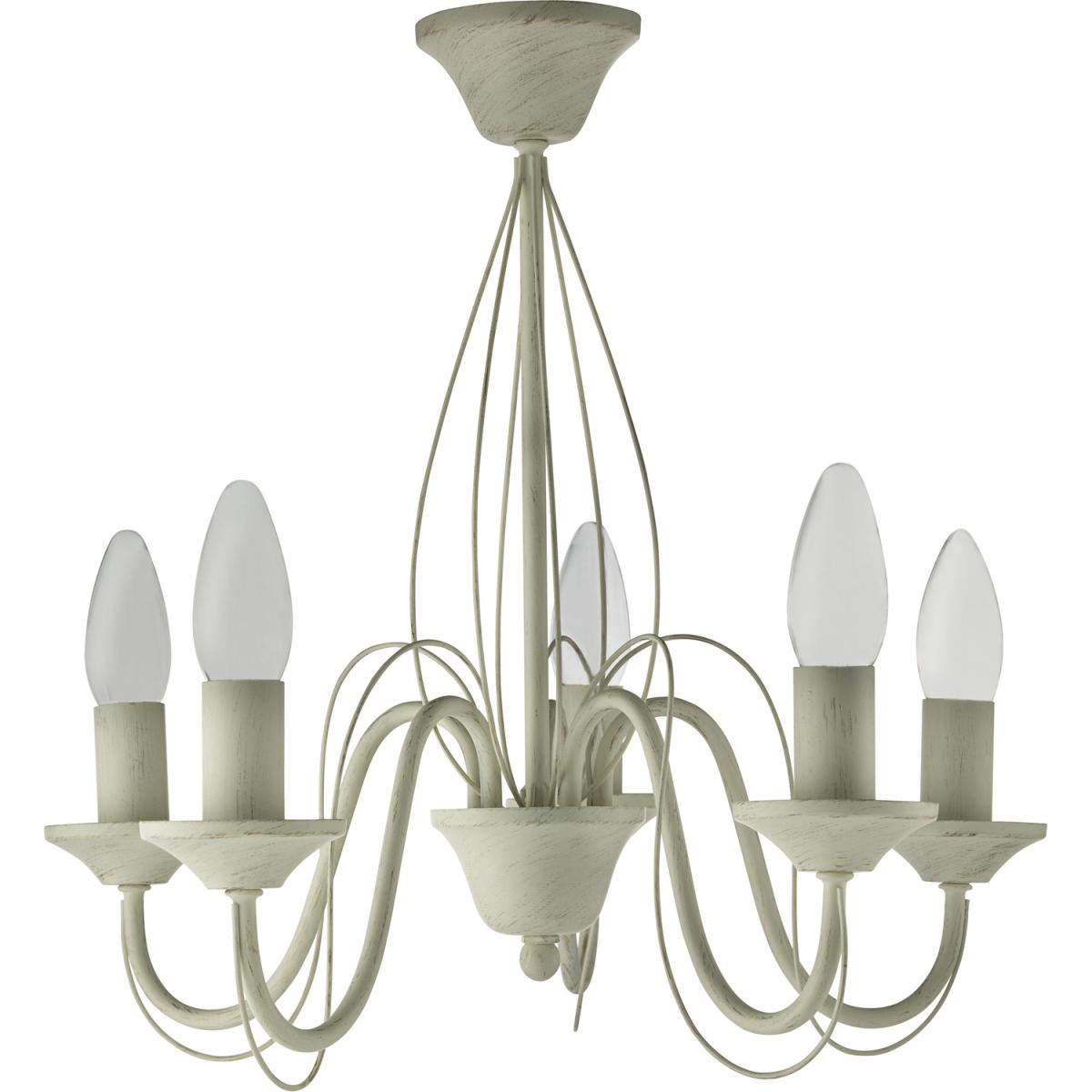 5 Light Ceiling Semi Flush  - Cream – image 2