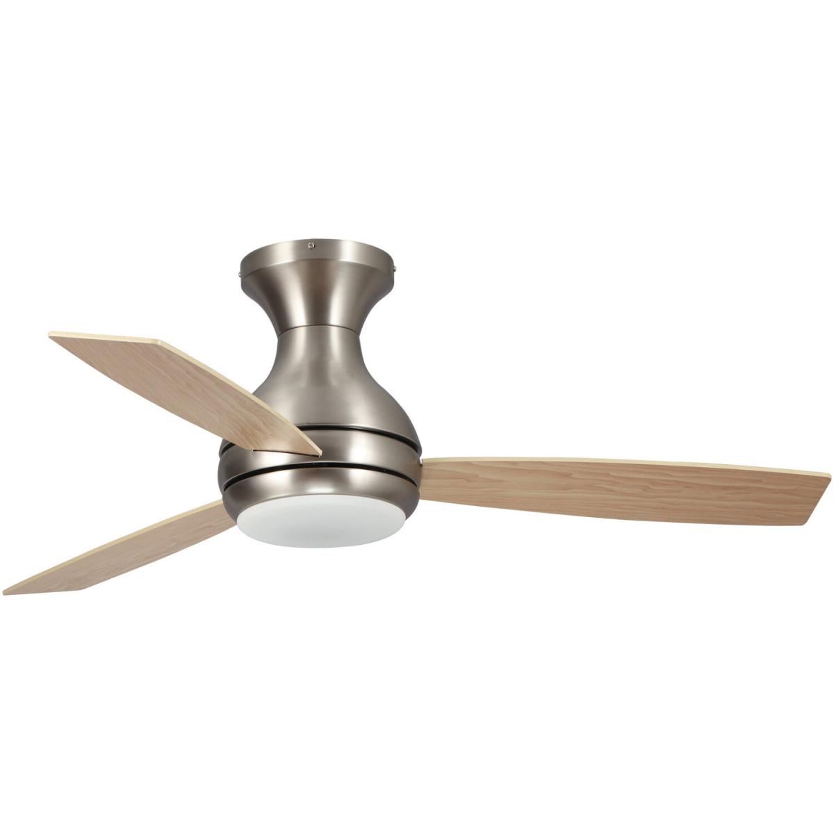 Ceiling Fan with LED Light Reversible AC Motor 3 Blades - Stain Nickel – image 4