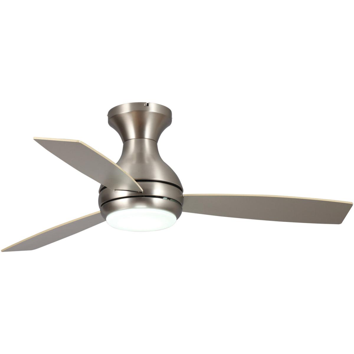 Ceiling Fan with LED Light Reversible AC Motor 3 Blades - Stain Nickel – image 6