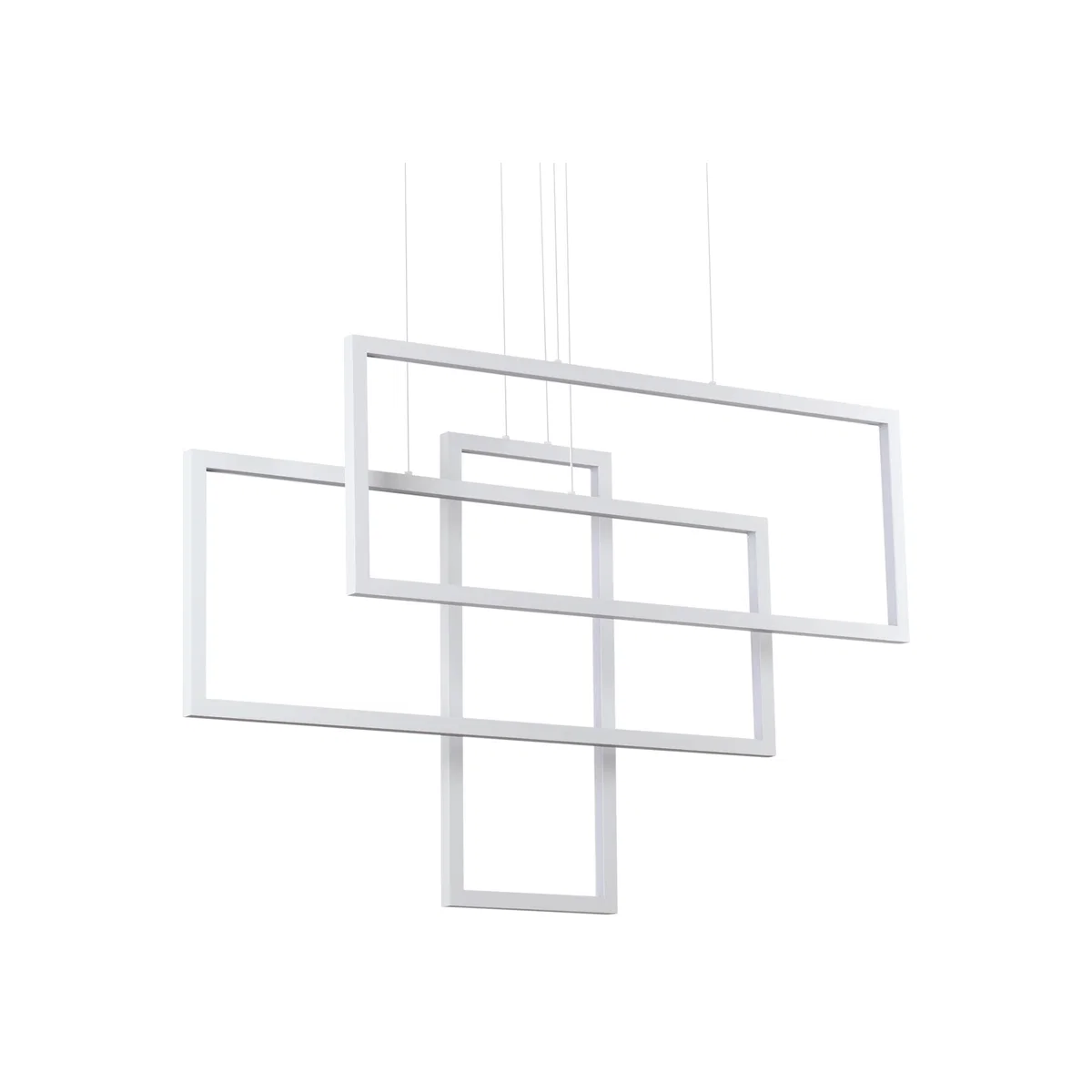 Ideal Lux Lighting Frame Pendant Light White - White
