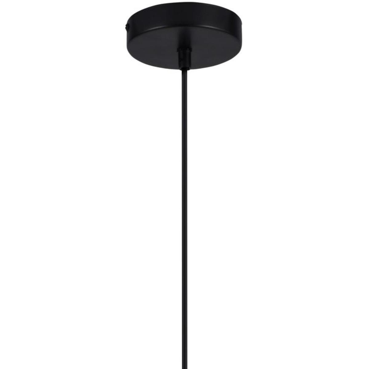 CGC DIU Black Rectangular Cube Metal Pendant Ceiling Light Adjustable Black Cord - black – image 2
