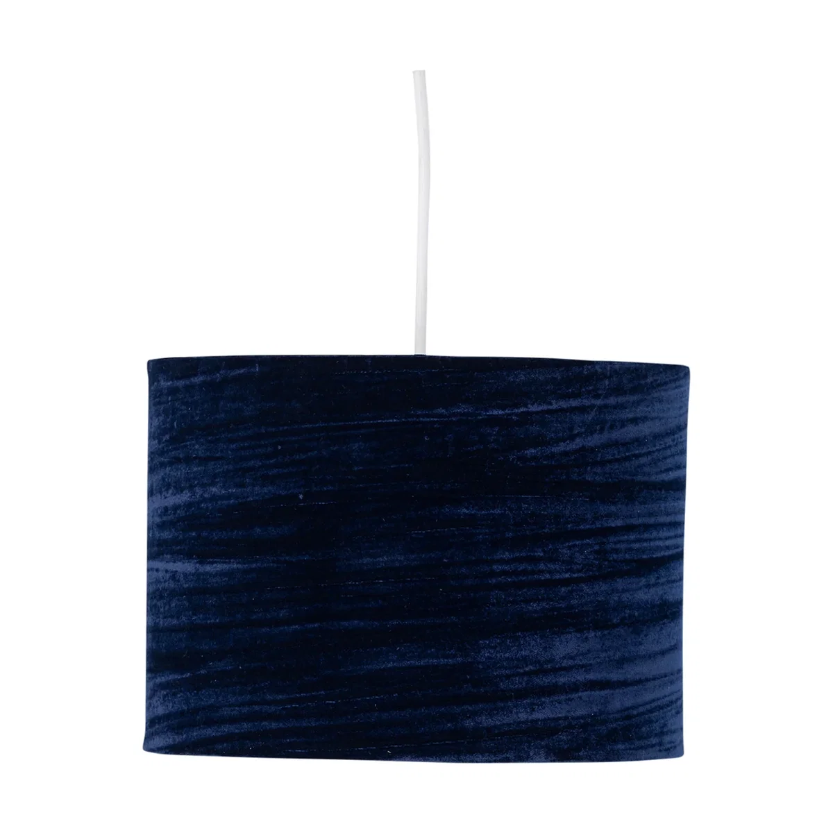 Navy Blue Crushed Velvet 25cm Pendant Lightshade - Blue – image 2