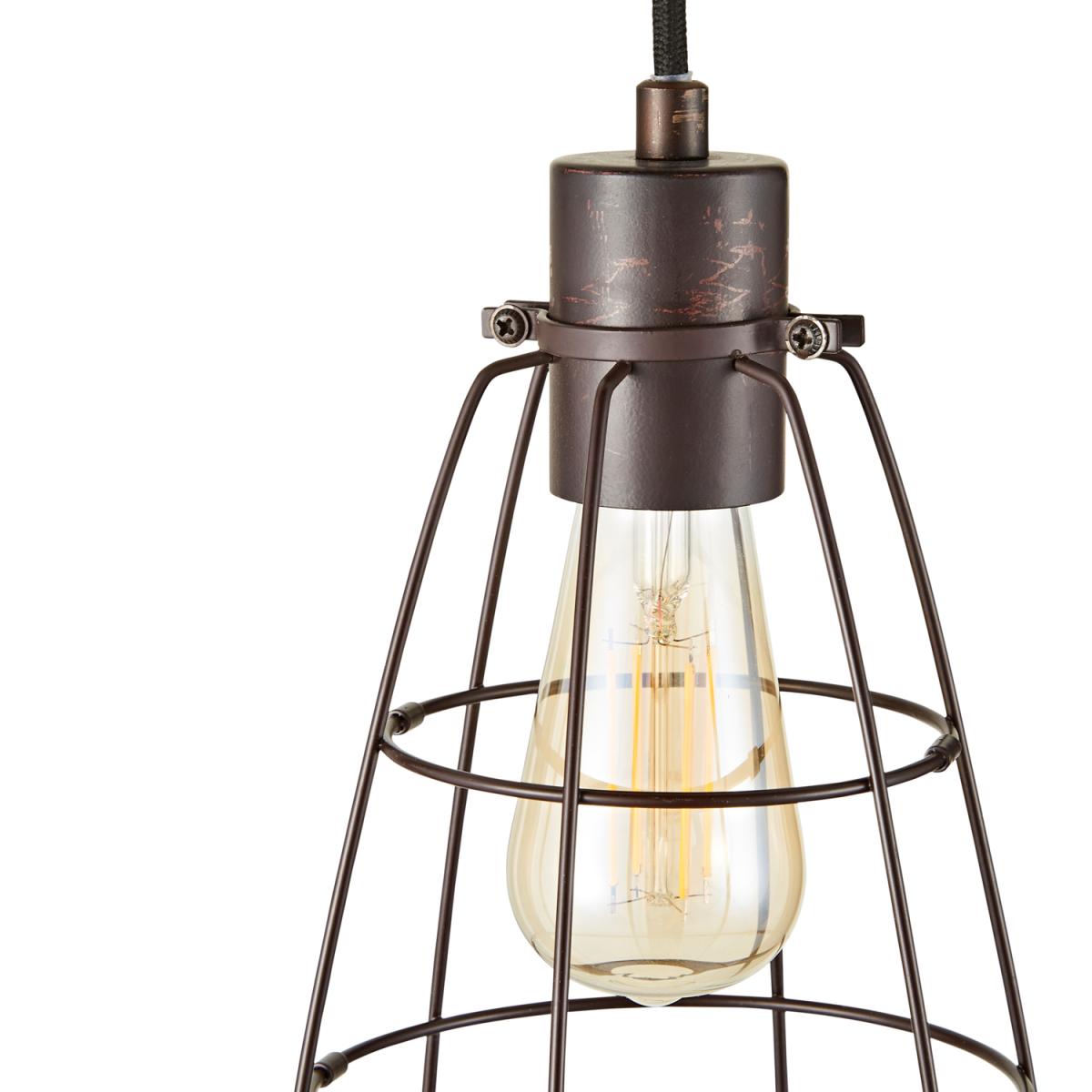 Drax 1 Light Ceiling Pendant - Bronze – image 3