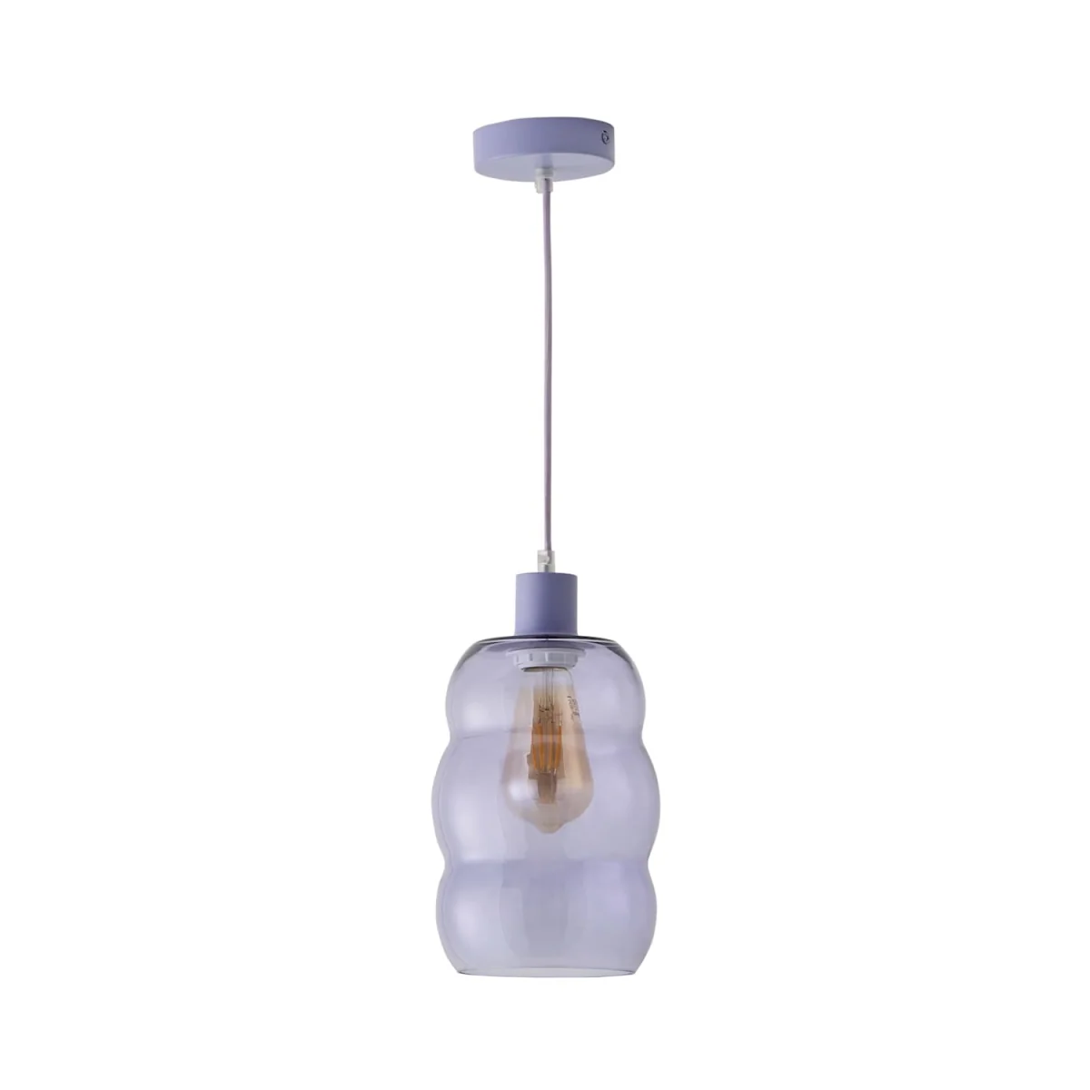 Lolly Glass Bubble Pendant Ceiling Light - Lilac / 0.94kg – image 6