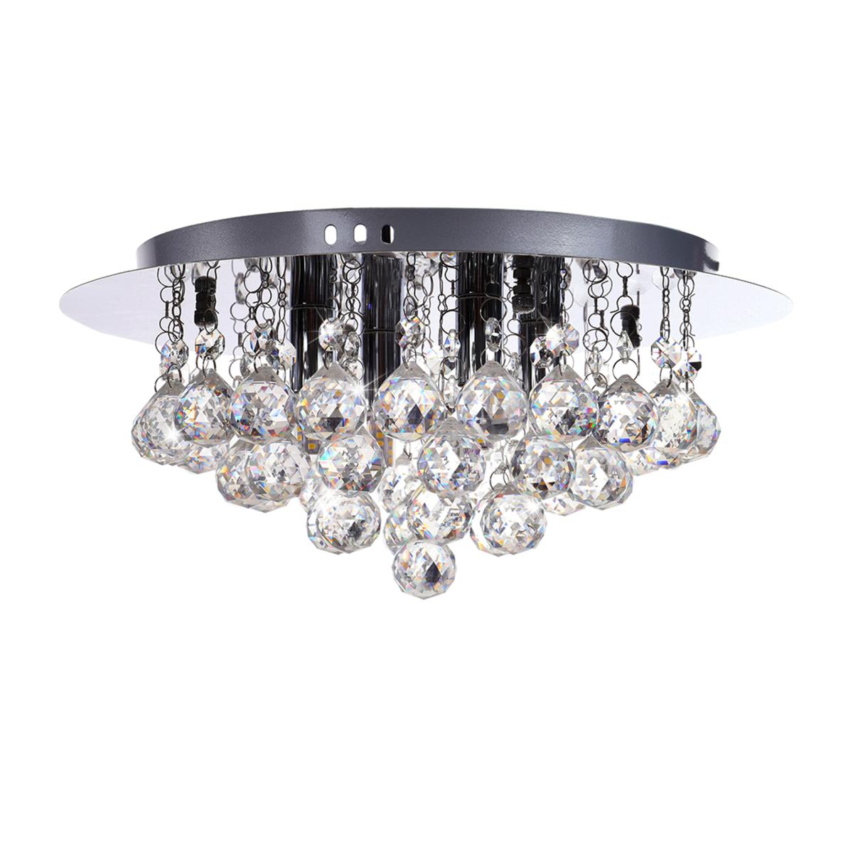 Chrome Crystal Semi Flush Lighting - Chrome – image 1