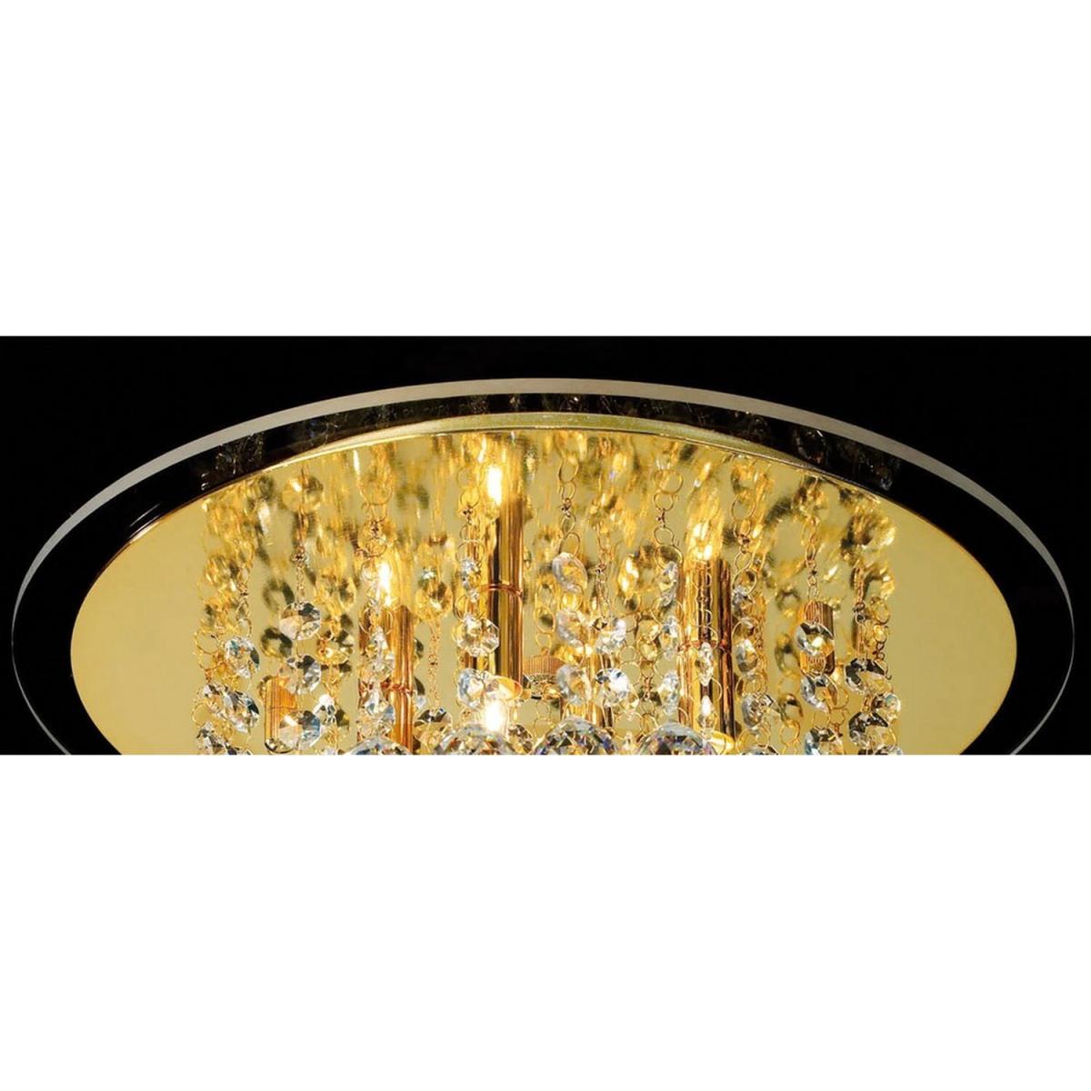 Atla Flush Ceiling 4 Light French Gold, Crystal - French Gold – image 3