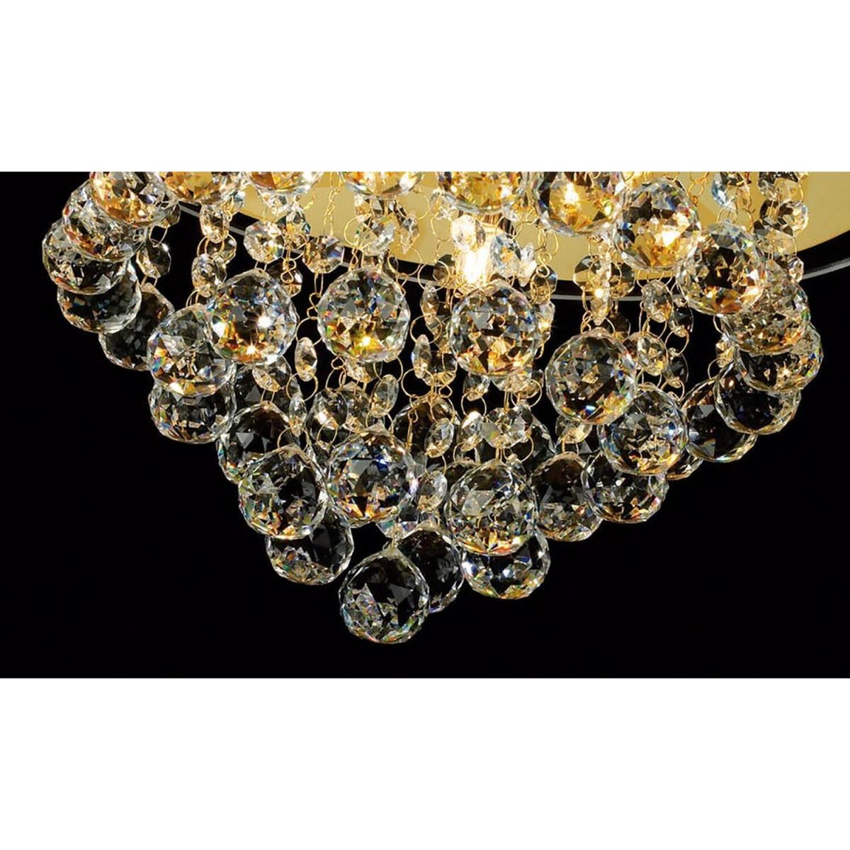 Atla Flush Ceiling 4 Light French Gold, Crystal - French Gold – image 4