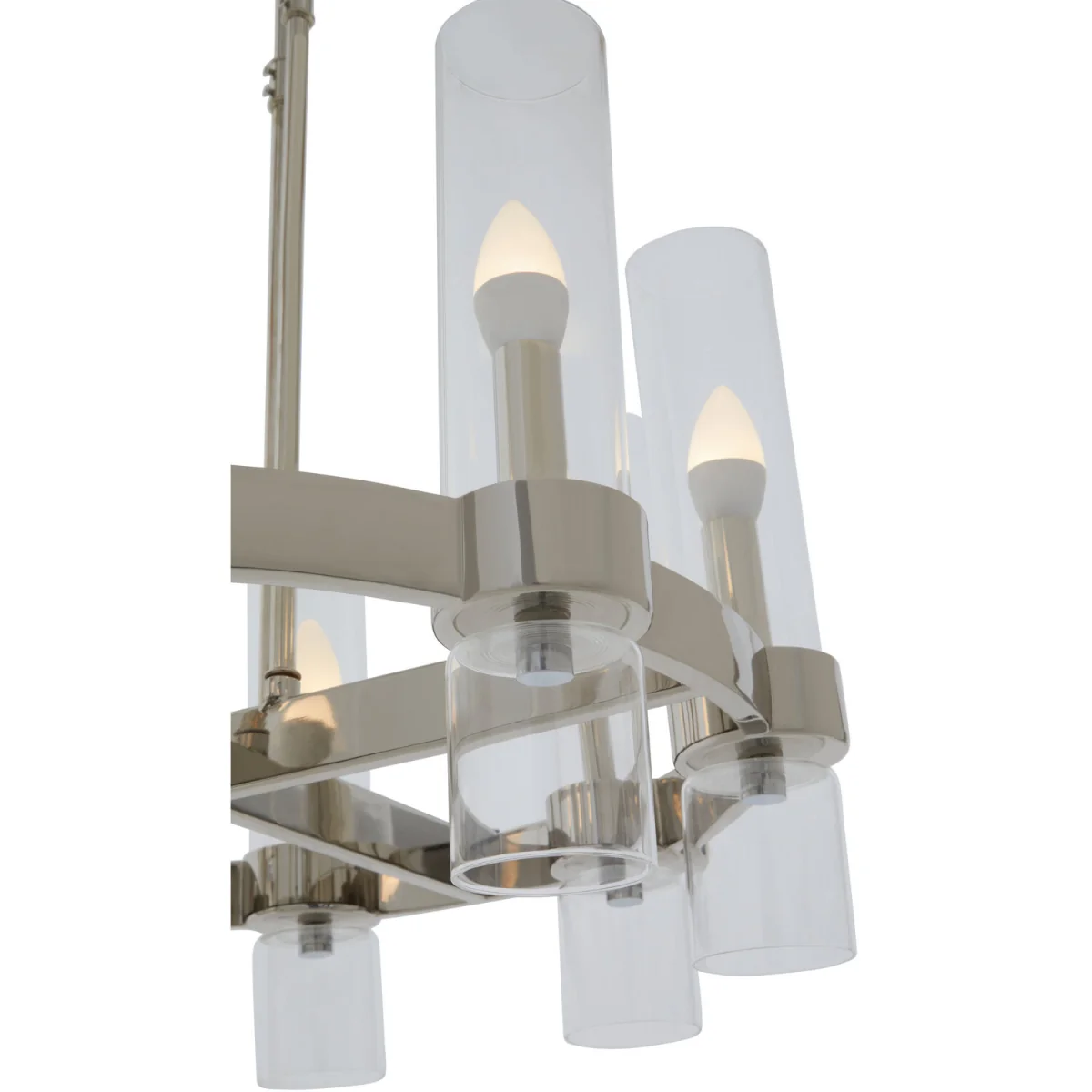 Alexis 8 Light Nickel Finish Statement Pendant Light - Silver – image 3