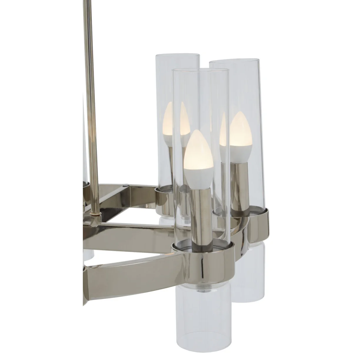 Alexis 8 Light Nickel Finish Statement Pendant Light - Silver – image 6