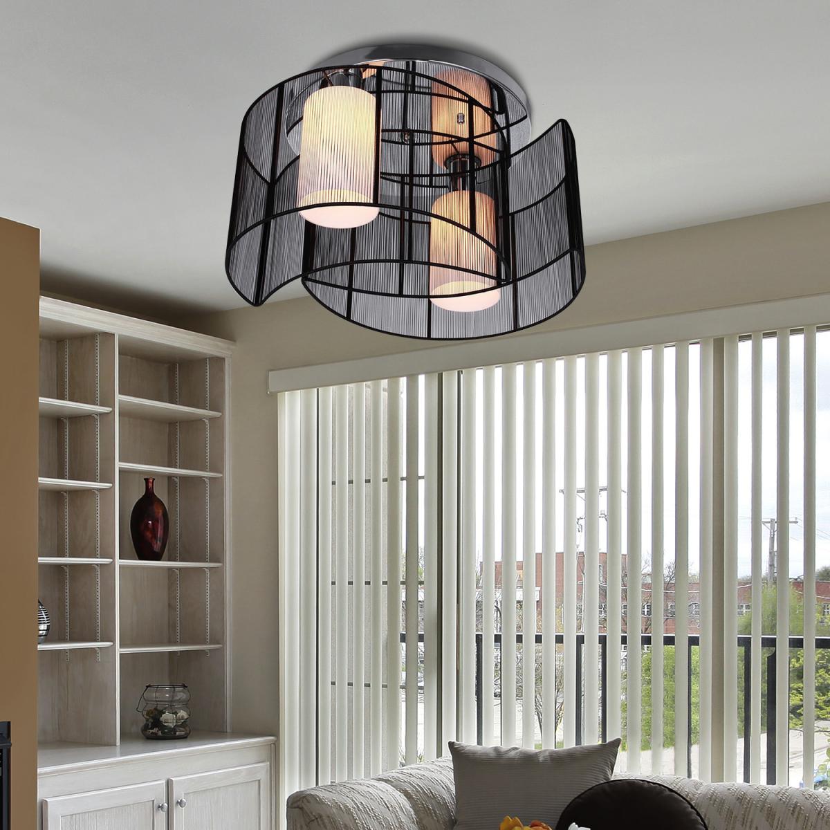 Modern Design Mini Style Flush Mount Ceiling Light - Black – image 1