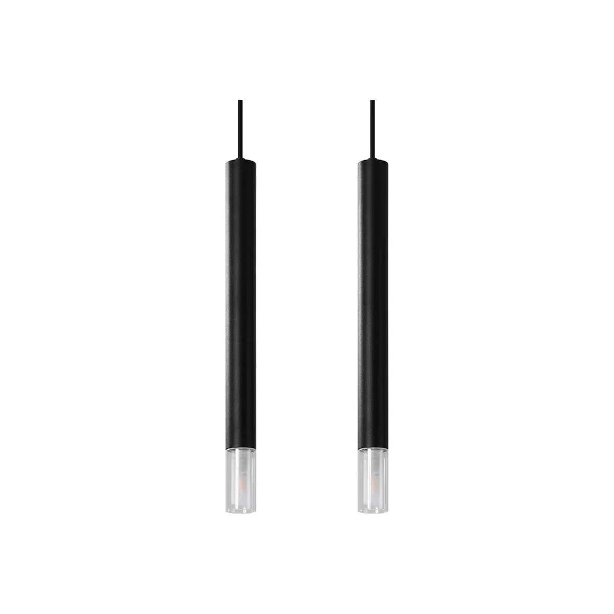 Pendant lamp WEZYR 2 black - black – image 1