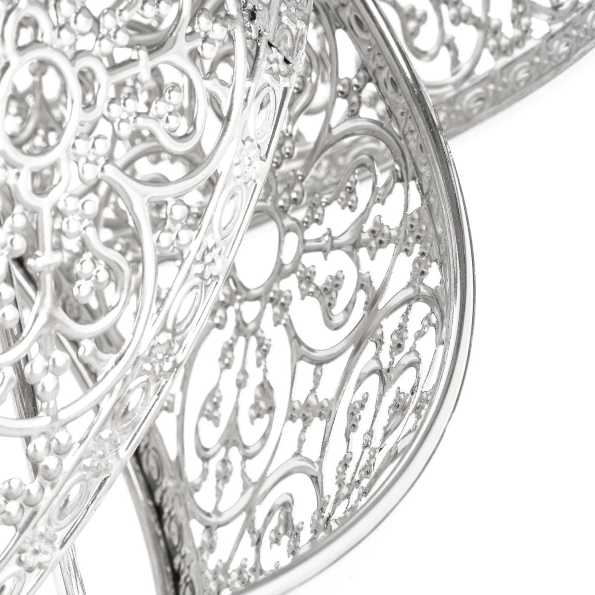 Floral Twist Jewelled Pendant – image 3