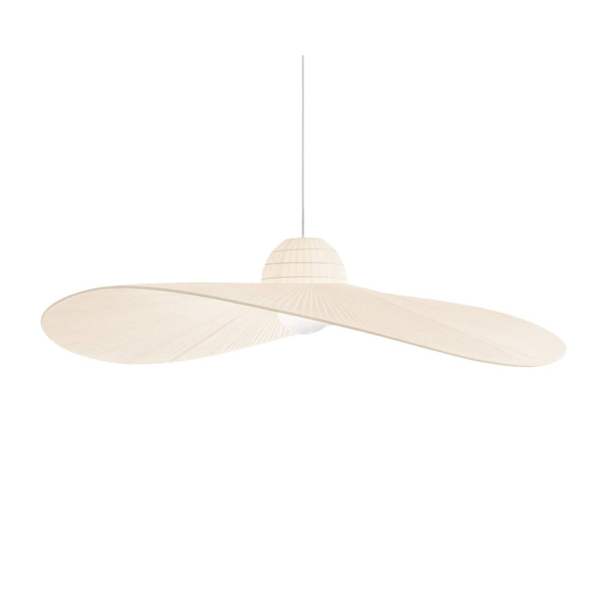 Madame 1 Light Dome Ceiling Pendant Light - Ivory / 43.0cm
