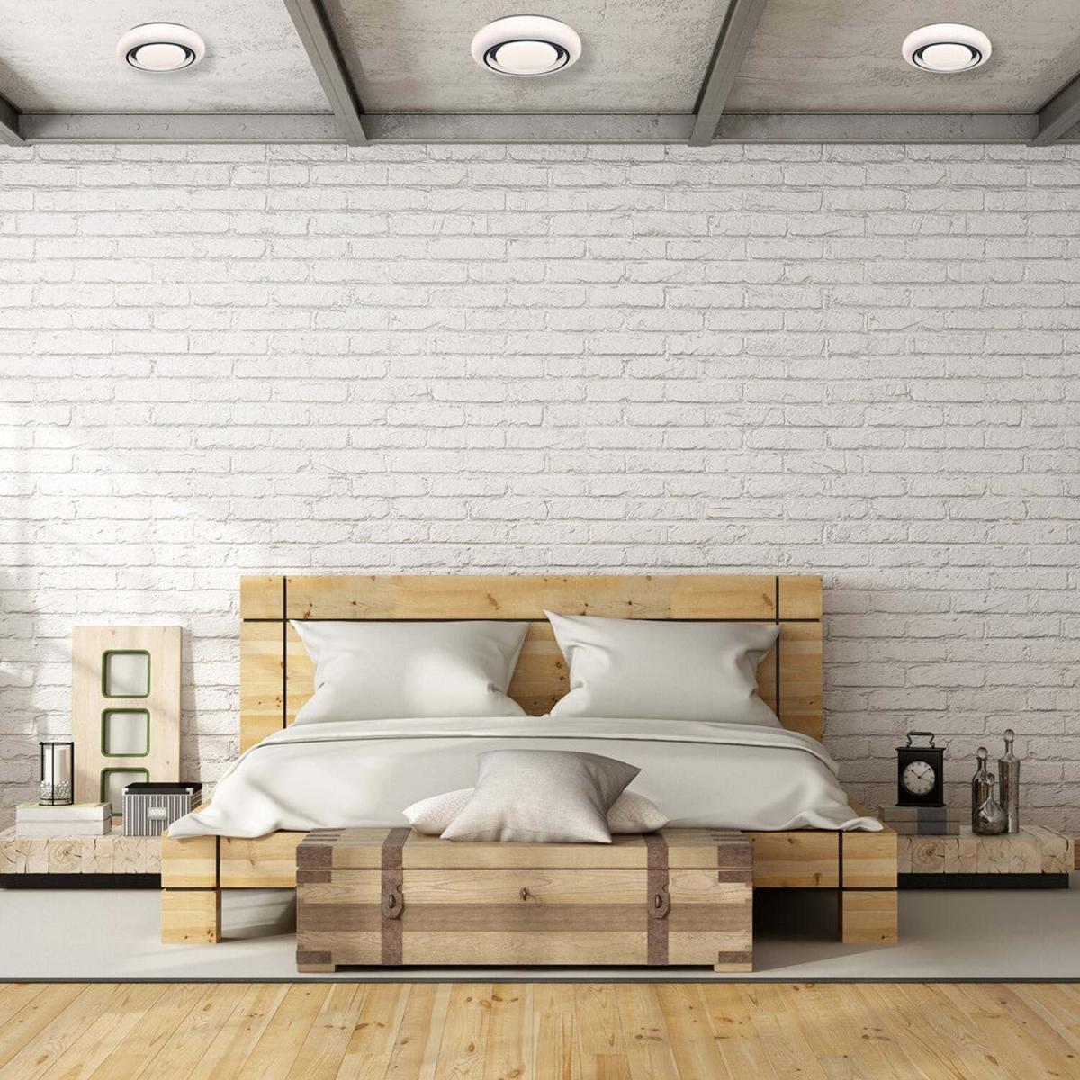 Milagro Ceiling Lamp Megan 380 mm 24W Led White - White – image 2
