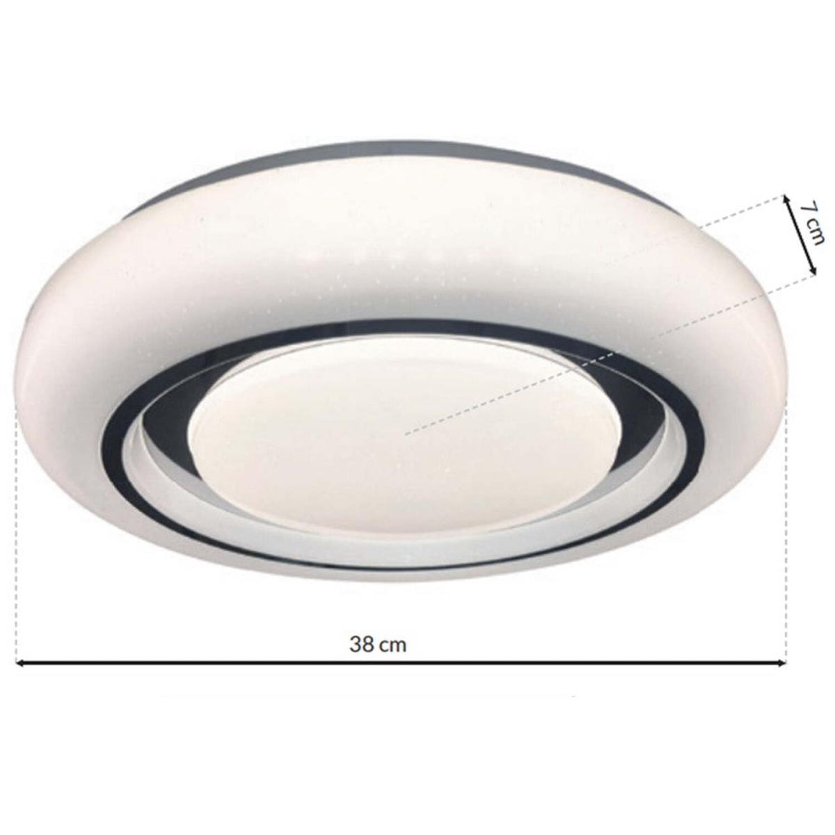 Milagro Ceiling Lamp Megan 380 mm 24W Led White - White – image 5