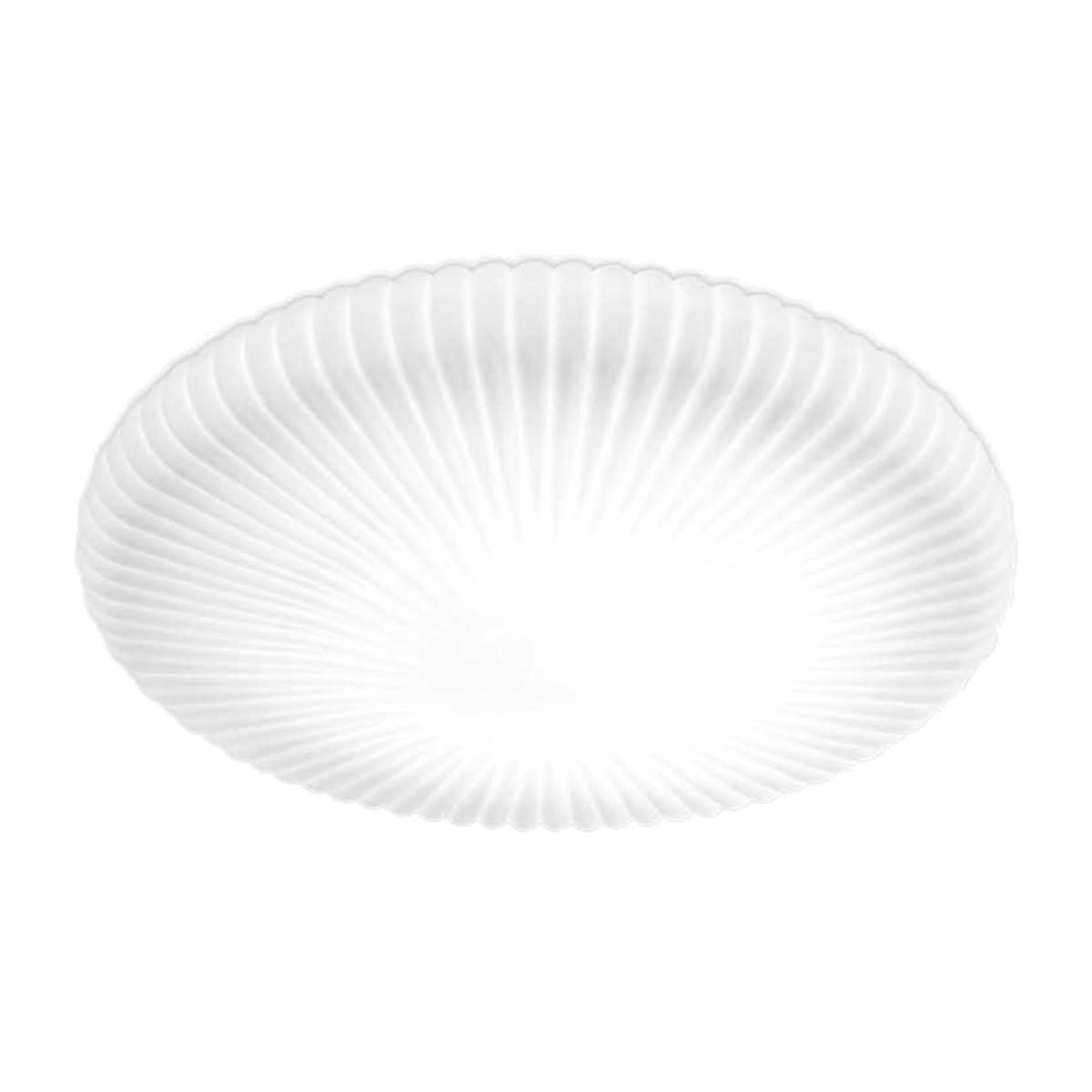 Atrium Integrated LED Flush Ceiling Light - White / 35cm