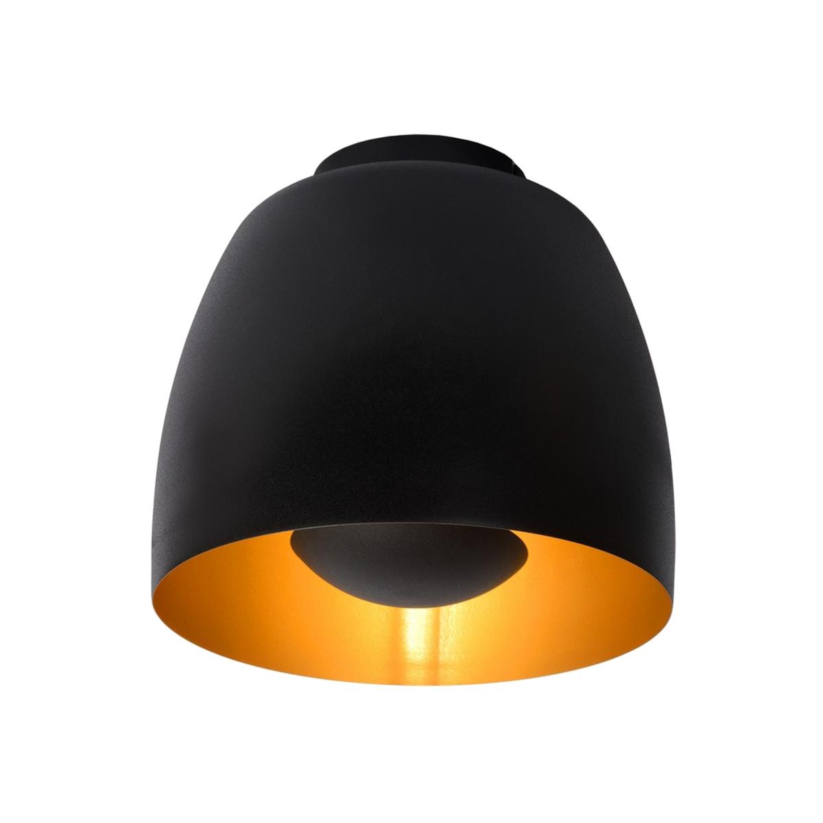 Nolan Classic Flush Ceiling Light Black - Black