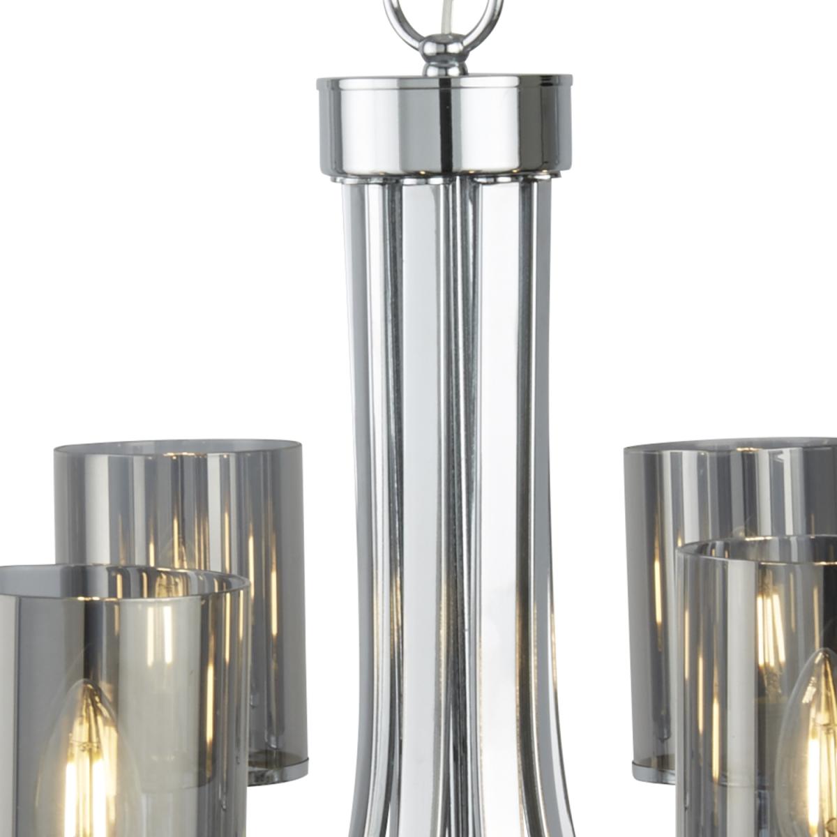 Brownsville Black, Chrome and Smoked 8Lt Pendant - Chrome – image 2