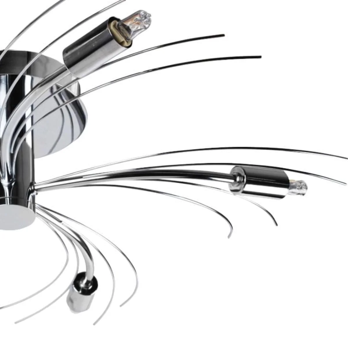 Set Of 2 Swirl 5lt Flush Ceiling Lights - Polished Chrome Plate – image 6