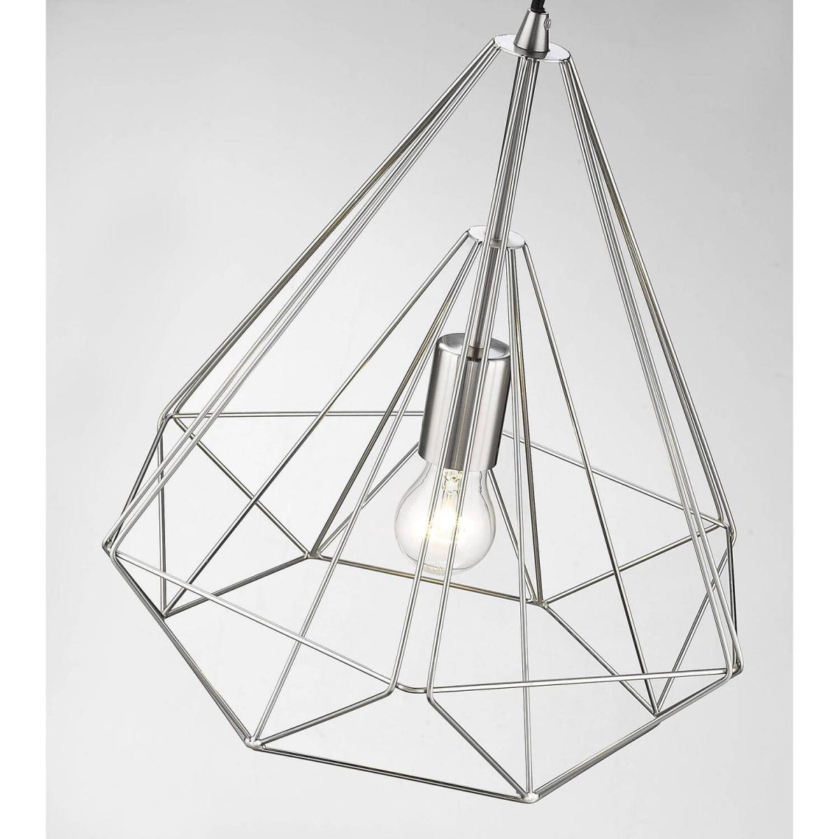 Spring Wire Small Ceiling Pendant Satin Nickel, E27 - Satin Nickel – image 3