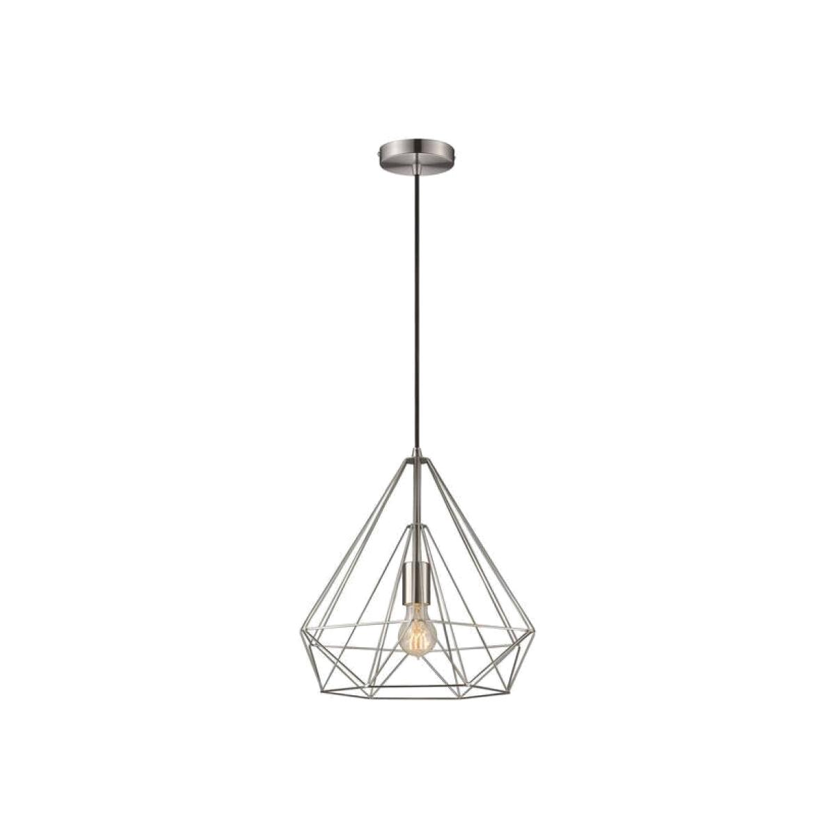 Spring Wire Small Ceiling Pendant Satin Nickel, E27 - Satin Nickel – image 1