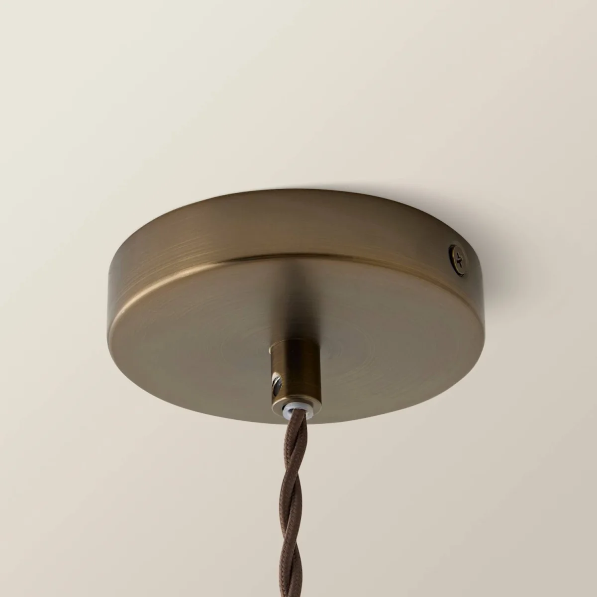 Susie Glass Lantern Lamp Shade Single Drop Ceiling Pendant Light - Brushed Brass / 1 – image 5