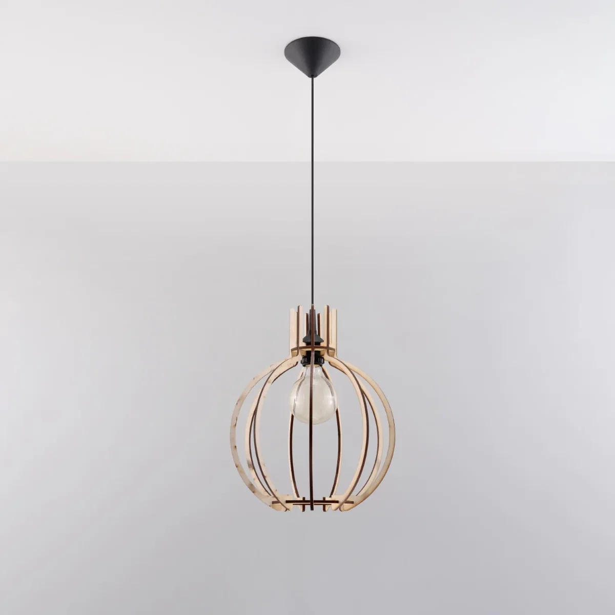 Pendant lamp ARANCIA natural wood - natural wood – image 2