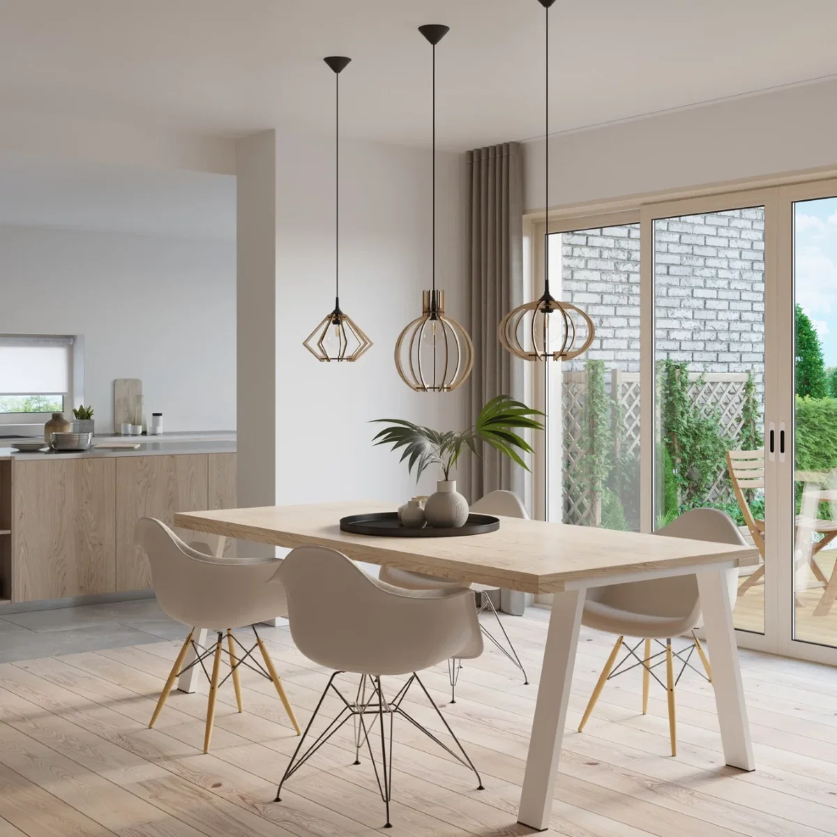 Pendant lamp ARANCIA natural wood - natural wood – image 4