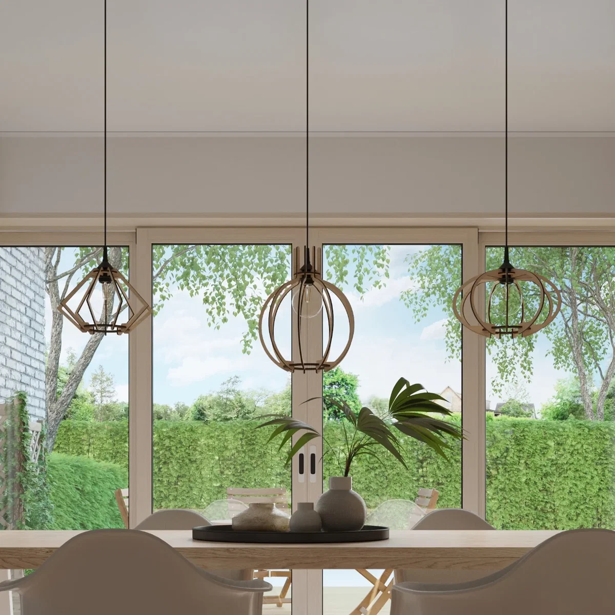 Pendant lamp ARANCIA natural wood - natural wood – image 5