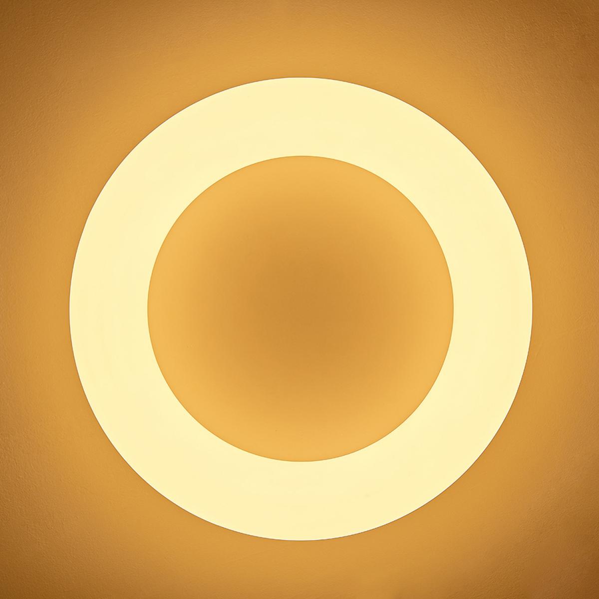 Circular LED Flush Mount Ceiling Light - White – image 3