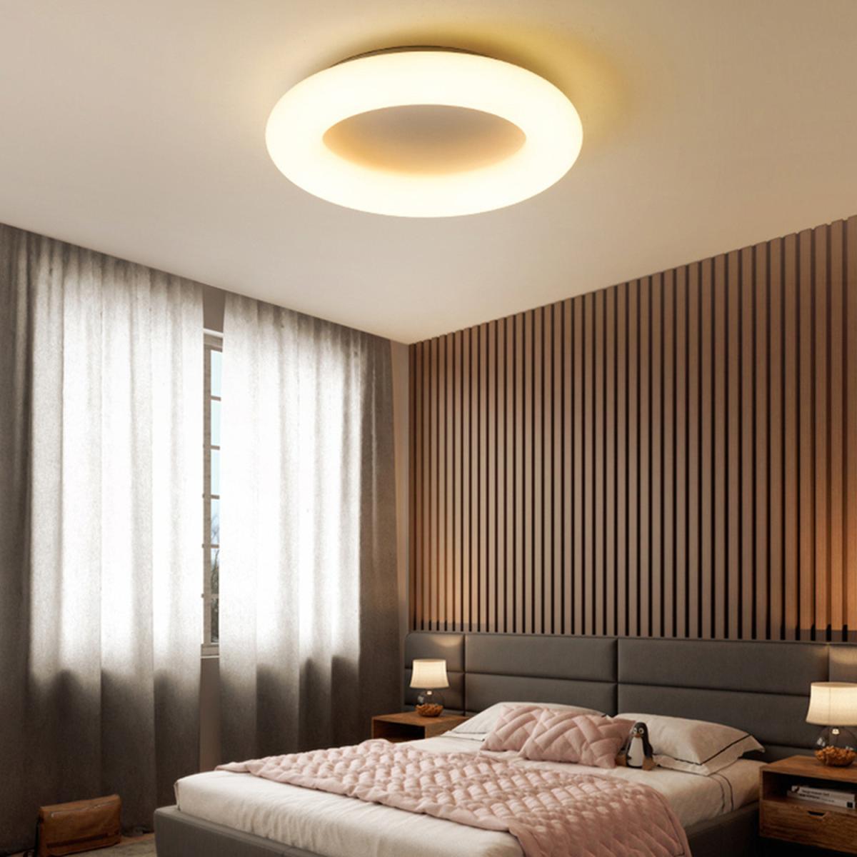 Circular LED Flush Mount Ceiling Light - White – image 4