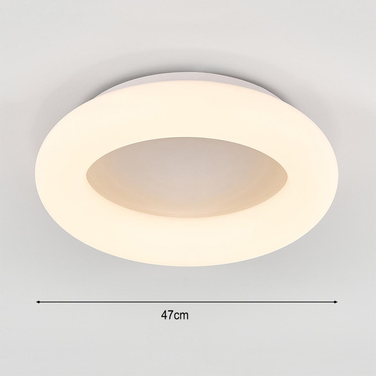 Circular LED Flush Mount Ceiling Light - White – image 5
